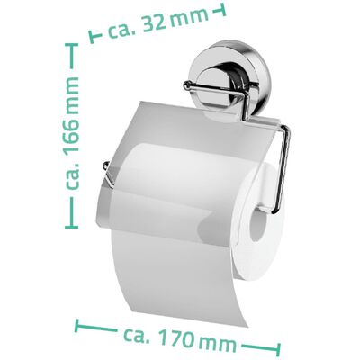 RIDDER toiletpapirholder 17 x 3,2 x 16,6 cm krom 12100000