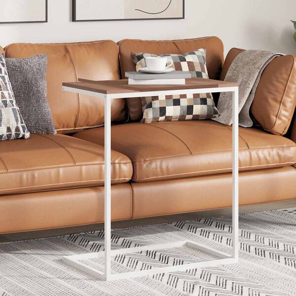 vidaXL sidebord 55x35x66 cm konstrueret tr&aelig; hvid