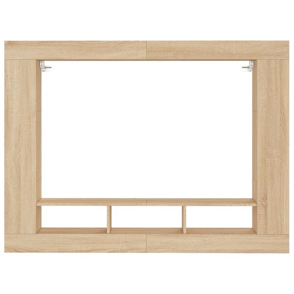 vidaXL tv-m&oslash;bel 152x22x113 cm konstrueret tr&aelig; sonoma-eg