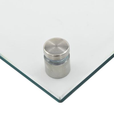 vidaXL stænkplade 100x50 cm hærdet glas gennemsigtig