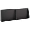 vidaXL St&oslash;ttemur 2 stk. 60 x 12 x 40 cm St&aring;l Sort