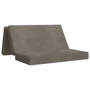 vidaXL Samlebar Sofa Seng 120 x 67 x 45 cm Lysegr&aring;