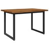 vidaXL Dining table med live edge 120 x 80 x 75 cm Massivt Akacietr&aelig;