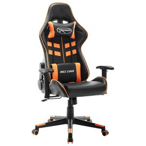 vidaXL gamingstol kunstl&aelig;der sort og orange