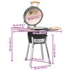 Kamado barbecue grill r&oslash;geovn keramisk 33 cm