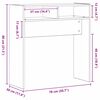 vidaXL Konsolbord Sort eg 78 x 30 x 80 cm Konstrueret tr&aelig;
