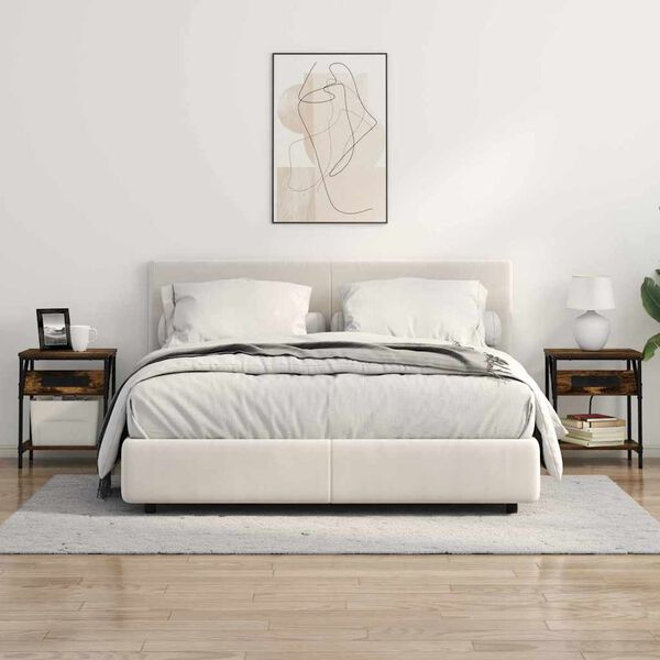 vidaXL Natskab R&oslash;get eg 38 x 30 x 48 cm Konstrueret tr&aelig;