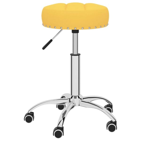 vidaXL drejelige spisebordsstole 4 stk. stof sennepsgul