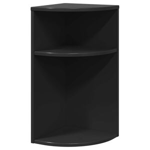 vidaXL Endebord Sort 29,6 x 29,6 x 60 cm Konstrueret tr&aelig;