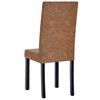 vidaXL spisebordsstole 6 stk. stof brun