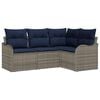 vidaXL Havesofa S&aelig;t Gr&aring; polyrattan