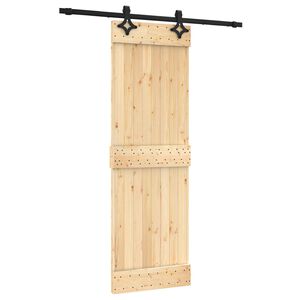 vidaXL Skyded&oslash;r 70 x 210 cm Massivt Fyrretr&aelig; (Ubehandlet)