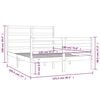vidaXL sengeramme 120x190 cm massivt fyrretræ
