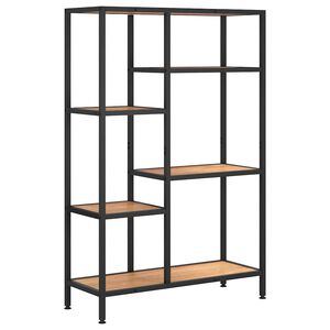 vidaXL bogreol 80x30x120 cm st&aring;l og konstrueret tr&aelig;
