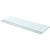 vidaXL hylder 2 stk. glaspanel 90 x 25 cm klar