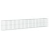 vidaXL gabionkurv med cover 1200x100x200 cm galvaniseret jern