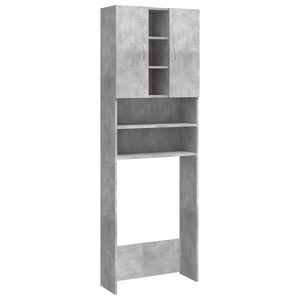 vidaXL vaskemaskineskab 64x25,5x190 cm betongr&aring;