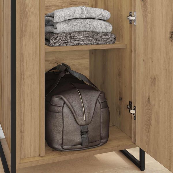 vidaXL Warderobe 2 pcs Artisan eg 50 x 50 x 200 cm Konstrueret tr&aelig;