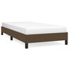 vidaXL Sengeramme uden madras M&oslash;rkebrun 100x200 cm Stof