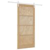 vidaXL Skyded&oslash;r 93 x 202 cm Konstrueret tr&aelig; Natur og hvid