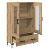 vidaXL Highboard Artisan Egetr&aelig; 69,5 x 31 x 115 cm Konstrueret tr&aelig;