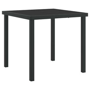 vidaXL Havem&oslash;bel Bord Sort 80 x 80 x 73 cm Metal