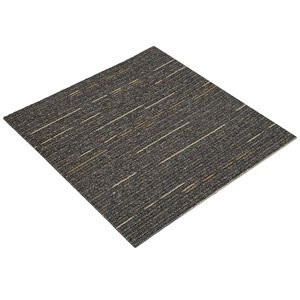 vidaXL T&aelig;ppeflise Stribet Lys Brun 50 x 50 cm 20 stk. PP og Bitumen