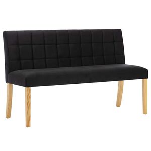 vidaXL b&aelig;nk 140 cm fl&oslash;jl sort