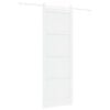 vidaXL Skyded&oslash;r Hvid 83 x 232 cm Massivt fyrretr&aelig;