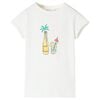 T-shirt til b&oslash;rn str. 140 ecrufarvet