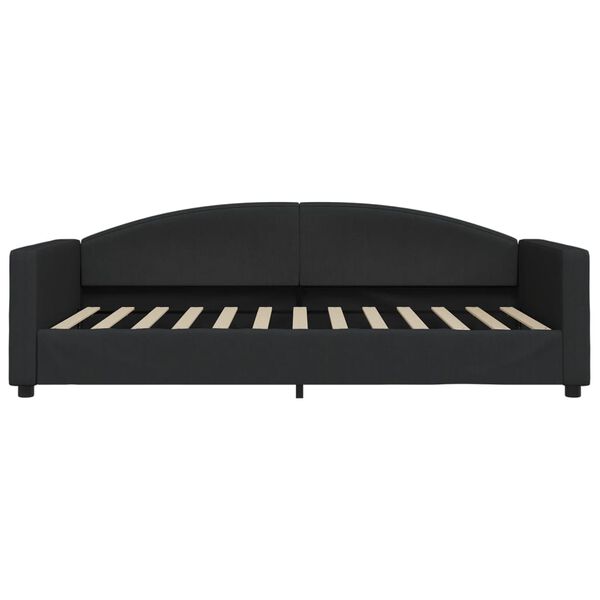 vidaXL daybed med madras 100x200 cm stof sort