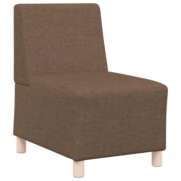 vidaXL modul&aelig;r sofa uden arml&aelig;n brun 55 cm stof