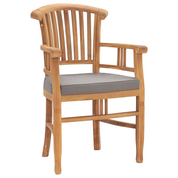 vidaXL spisebordss&aelig;t til haven 7 dele med hynder massivt teaktr&aelig;