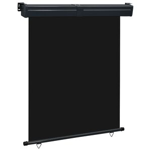 vidaXL sidemarkise til altan 145x250 cm sort