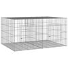 vidaXL 2-panels kaninbur 110x79x54 cm galvaniseret jern