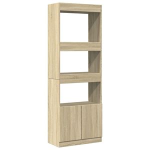 vidaXL h&oslash;jskab 63x33x180 cm konstrueret tr&aelig; sonoma-eg