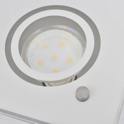 Kvadratisk loftslampe med 4 LED-pærer