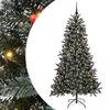 vidaXL Kunstigt juletr&aelig; Gr&oslash;n 180 cm PVC og plastik og st&aring;l