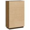 vidaXL h&oslash;jskab 74x35x117 cm massivt fyrretr&aelig; gyldenbrun