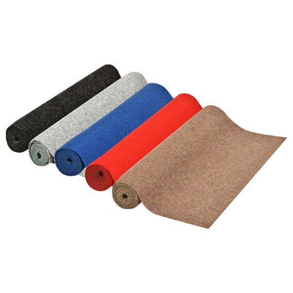 vidaXL kunstgr&aelig;s med knopper 10x1 m antracitgr&aring;