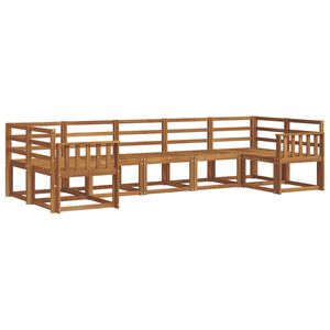 vidaXL Udend&oslash;rs sofagruppe 7 pcs Naturfarvet Massivt Akacietr&aelig;