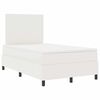 vidaXL Box spring seng Creme og hvid 120 x 190 cm Velourstof