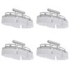 vidaXL loftlampe med ellipseformede glassk&aelig;rme 4 stk. E14