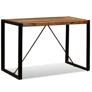 vidaXL spisebord 120 cm massivt genbrugstr&aelig;