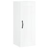 vidaXL skab 34,5x34x180 cm konstrueret tr&aelig; hvid h&oslash;jglans