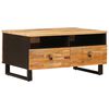 vidaXL Sofabord Brun 80 x 54 x 40 cm Massivt mangotr&aelig;