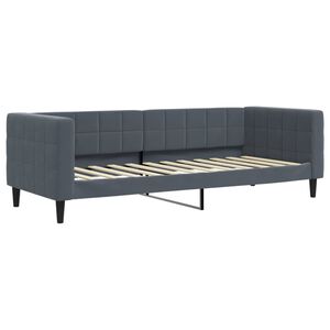 vidaXL daybed 80x200 cm velour m&oslash;rkegr&aring;