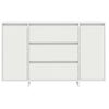 vidaXL Sideboard med skuffe Hvid 120 x 41 x 75 cm Konstrueret træ