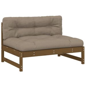 vidaXL midtermodul til sofa 120x80 cm massivt fyrretr&aelig; honningbrun