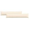 vidaXL Sofapuder 2 pcs Creme 200 x 40 cm Velourstof